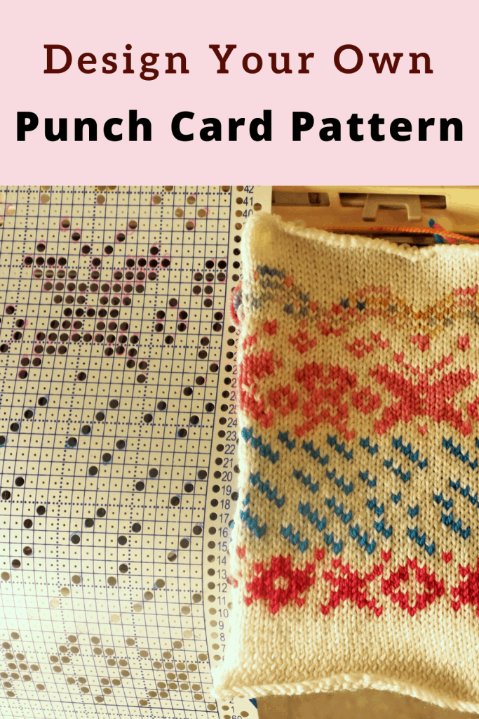 How to design your punch card for 2-color fair isle machine knitting 