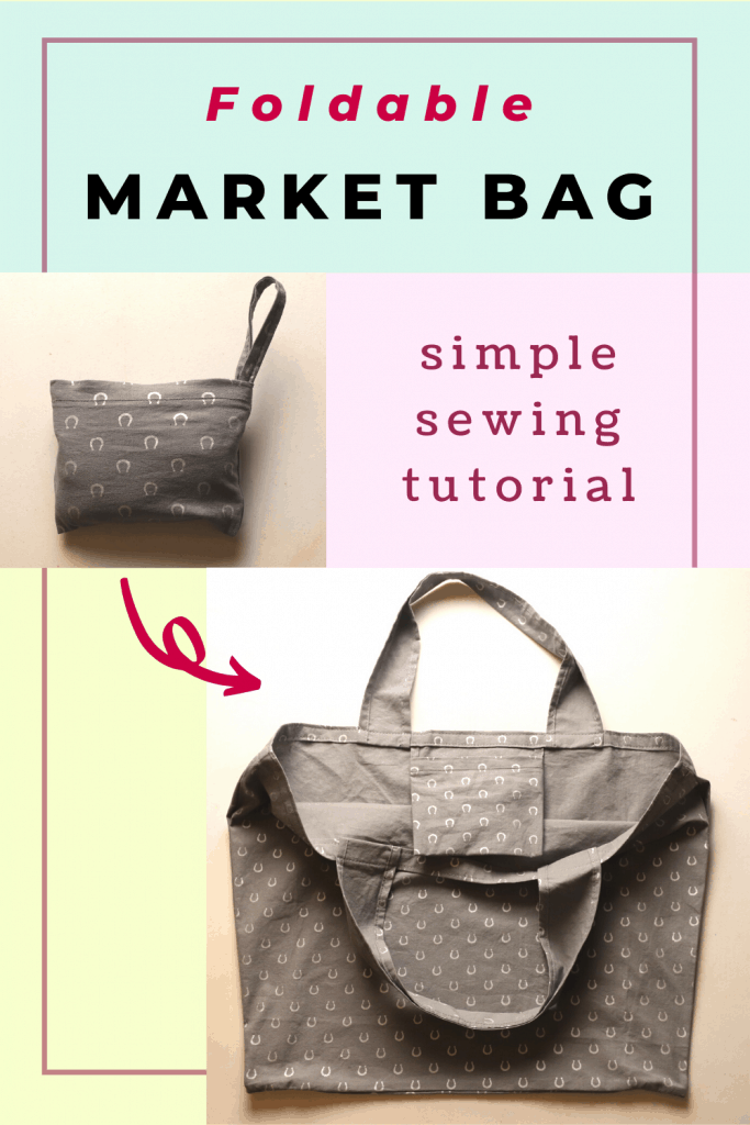 Folded Shopping Bag FREE Pattern. Never without a bag when you need one!