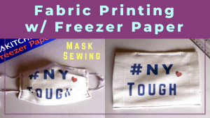 fabric printing mask sewing