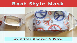 boat or box style mask with filter wire