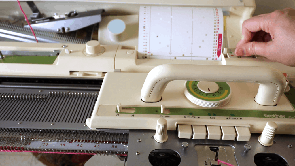 Getting Started on the Brother KH-881 Punchcard Knitting Machine - mathgrrl