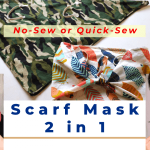 easy scarf mask diy simple sewing tutorial