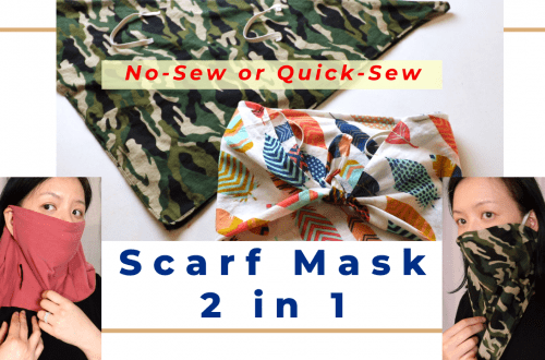 easy scarf mask diy simple sewing tutorial