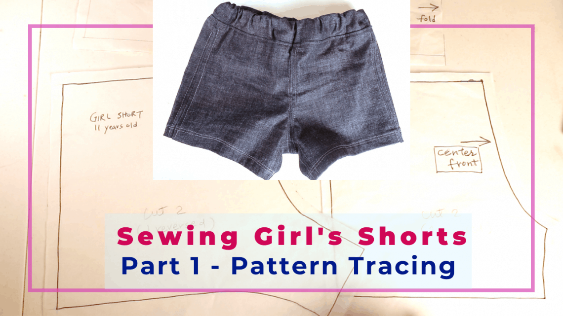 sewing kids shorts pattern drafting
