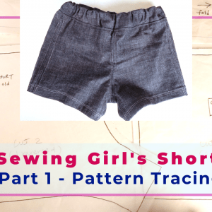 sewing kids shorts pattern drafting