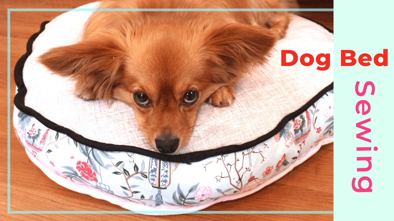 Sewing a simple dog bed with piping edges