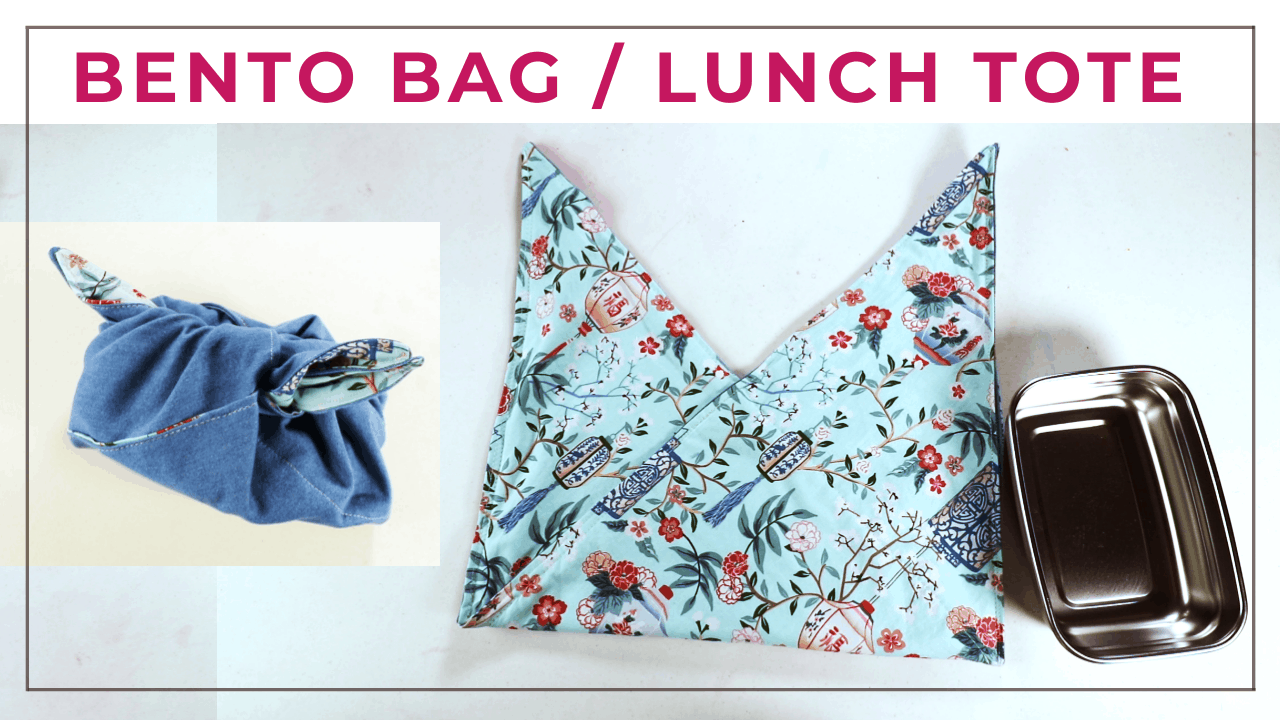 Sewing a Japanese style bento tote or lunch bag