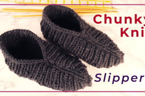 house slippers socks knitting