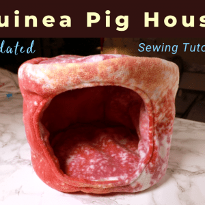 guinea pig fleece bed sewing