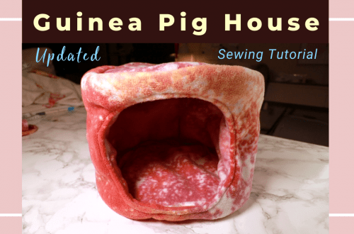 guinea pig fleece bed sewing