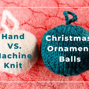 How to knit Christmas balls