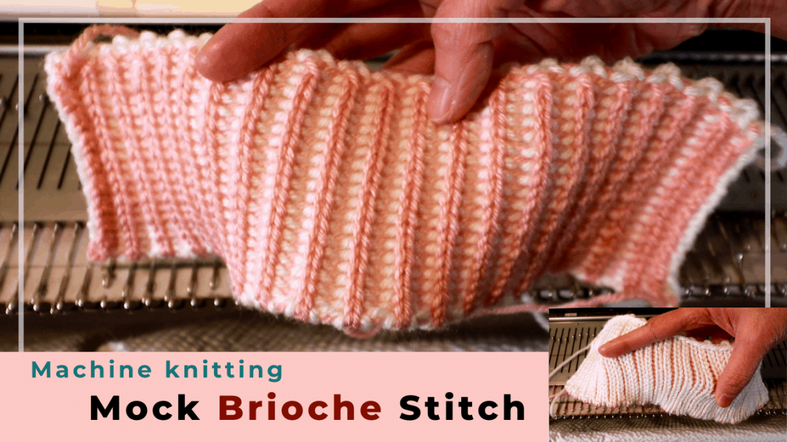 2 color mock brioche stitch