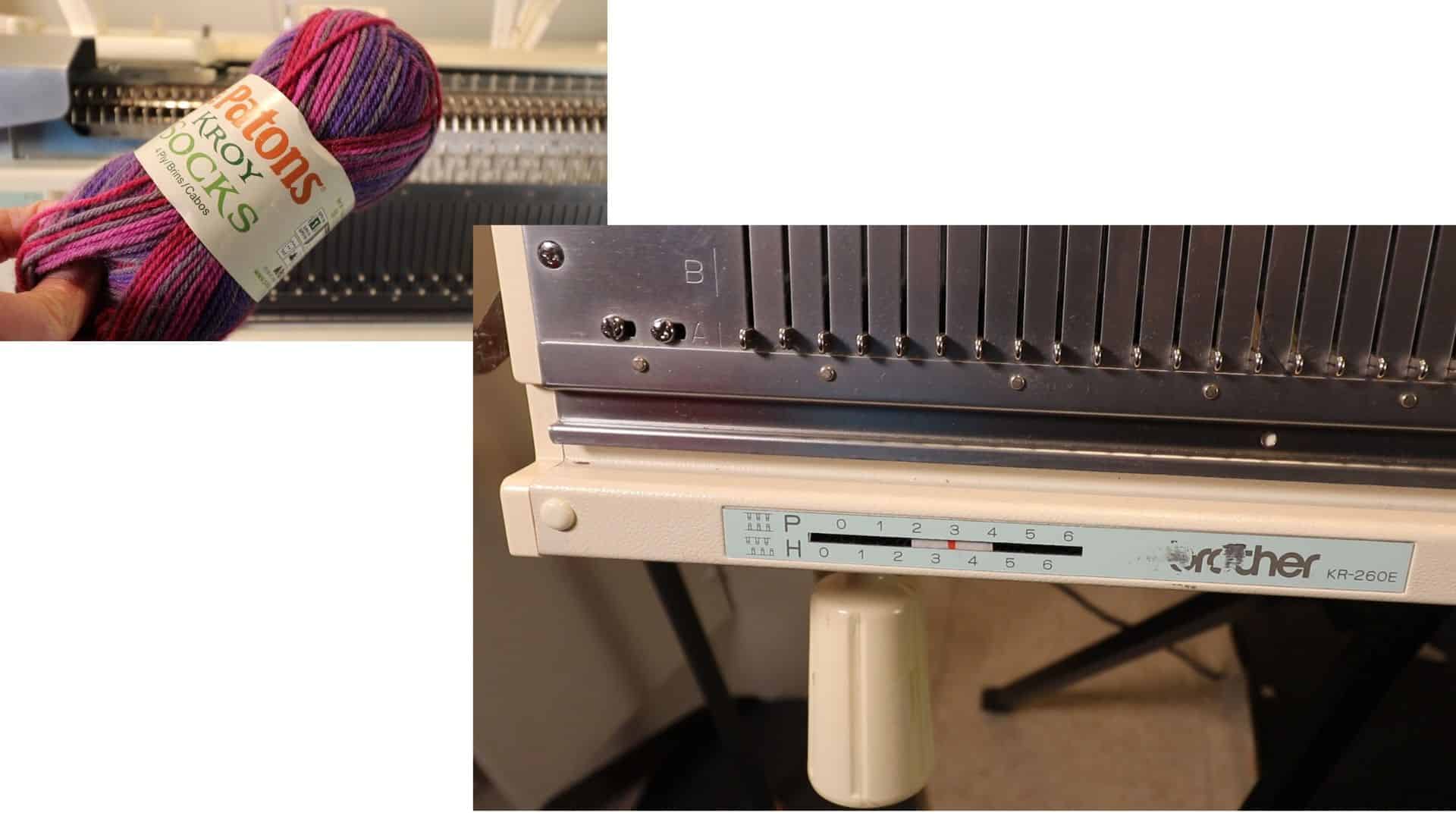 How to knit socks on a bulky knitting machine with a ribber