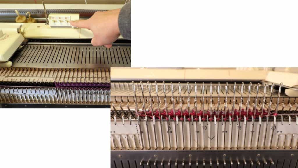 How to knit socks on a bulky knitting machine with a ribber 