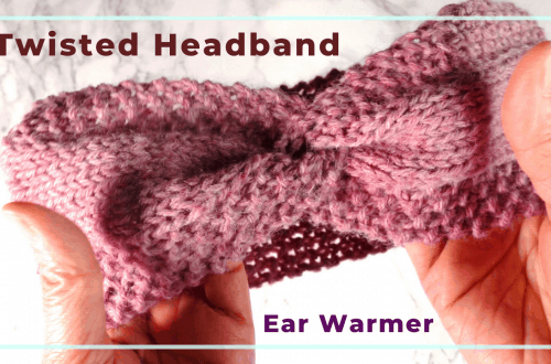 knit twisted headband ear warmer