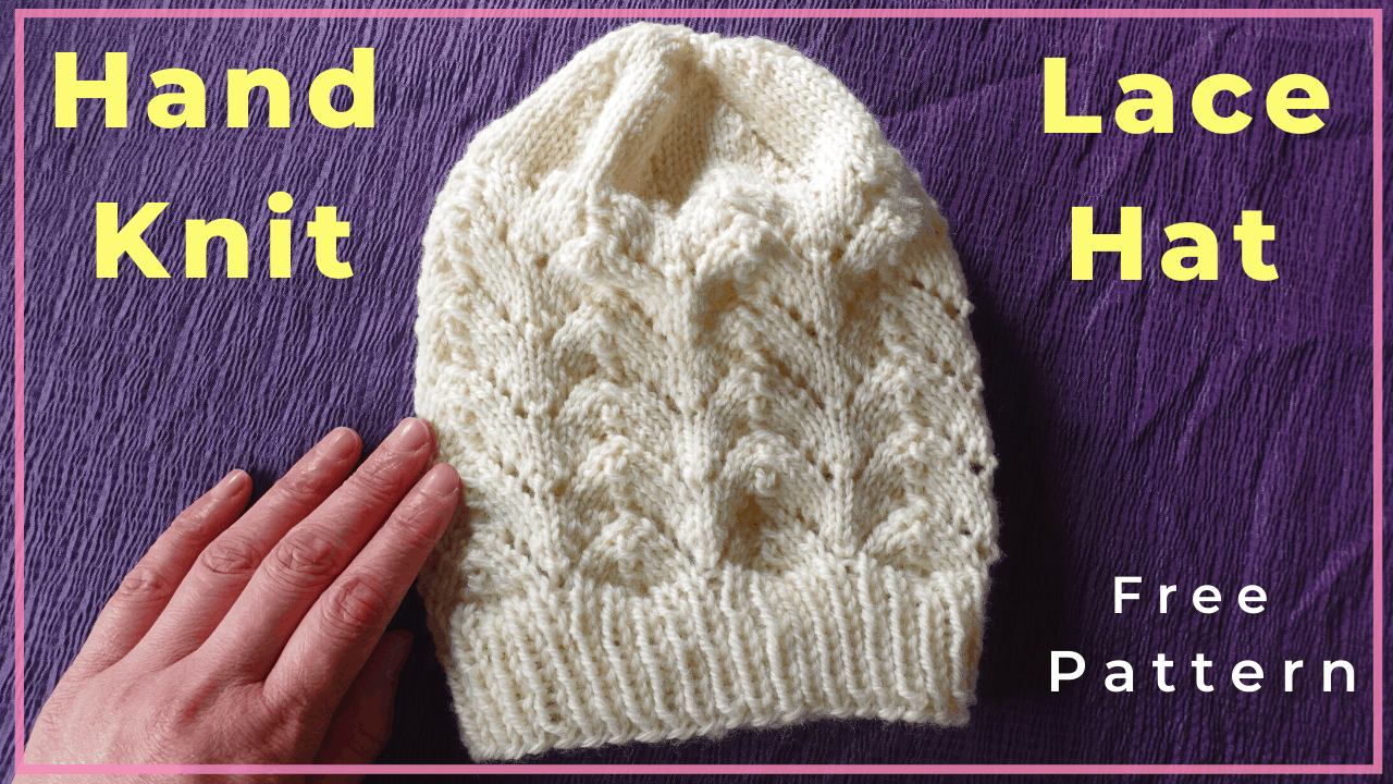 How to knit a lace hat with a magic loop method — free pattern