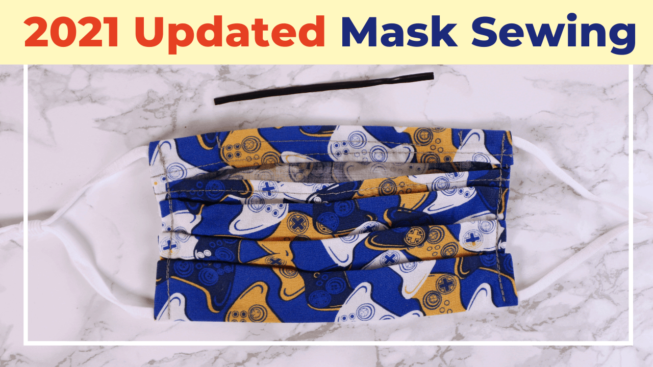Sewing a mask with pocket and removable wire (2021 update)
