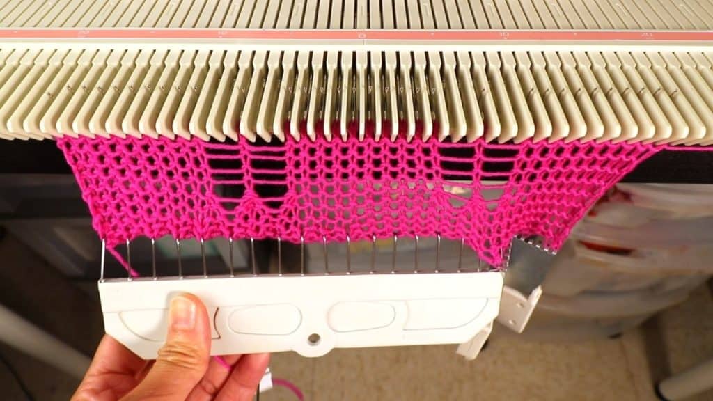 How to Knit Lace on an LK150 Knitting Machine using the Needle Beetle –