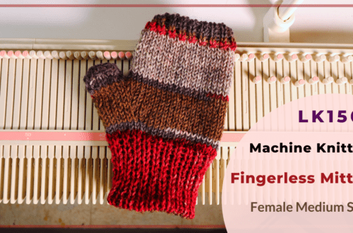 How to machine knit a reversible lace hat with a Brother punch card knitting  machine 